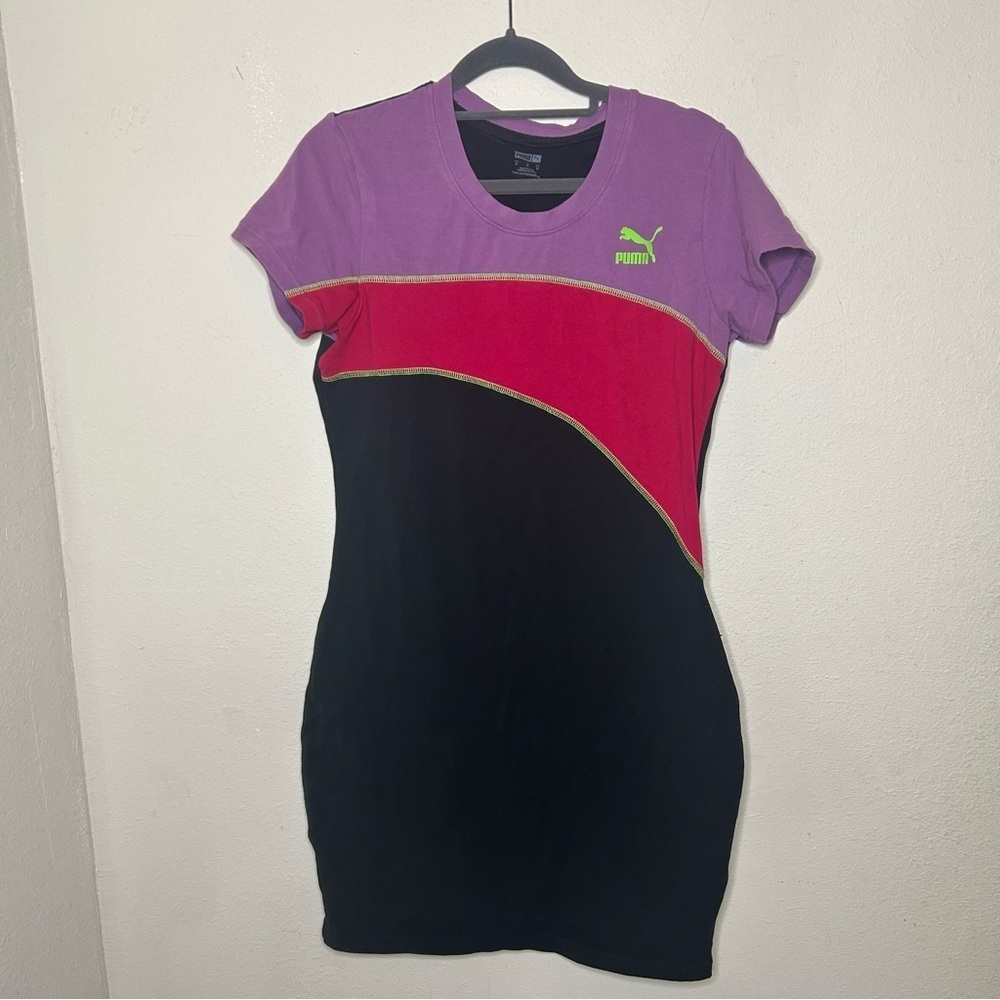Puma Women's Purple and Black Athletic Dress Size Medium